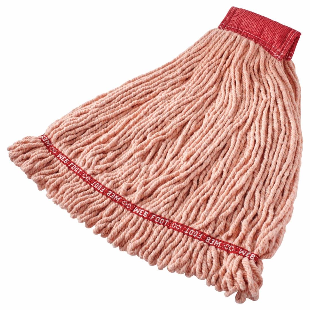 24 OZ Web Foot® Blend Shrinkless® Wet Mop, 5" Headband, Orange