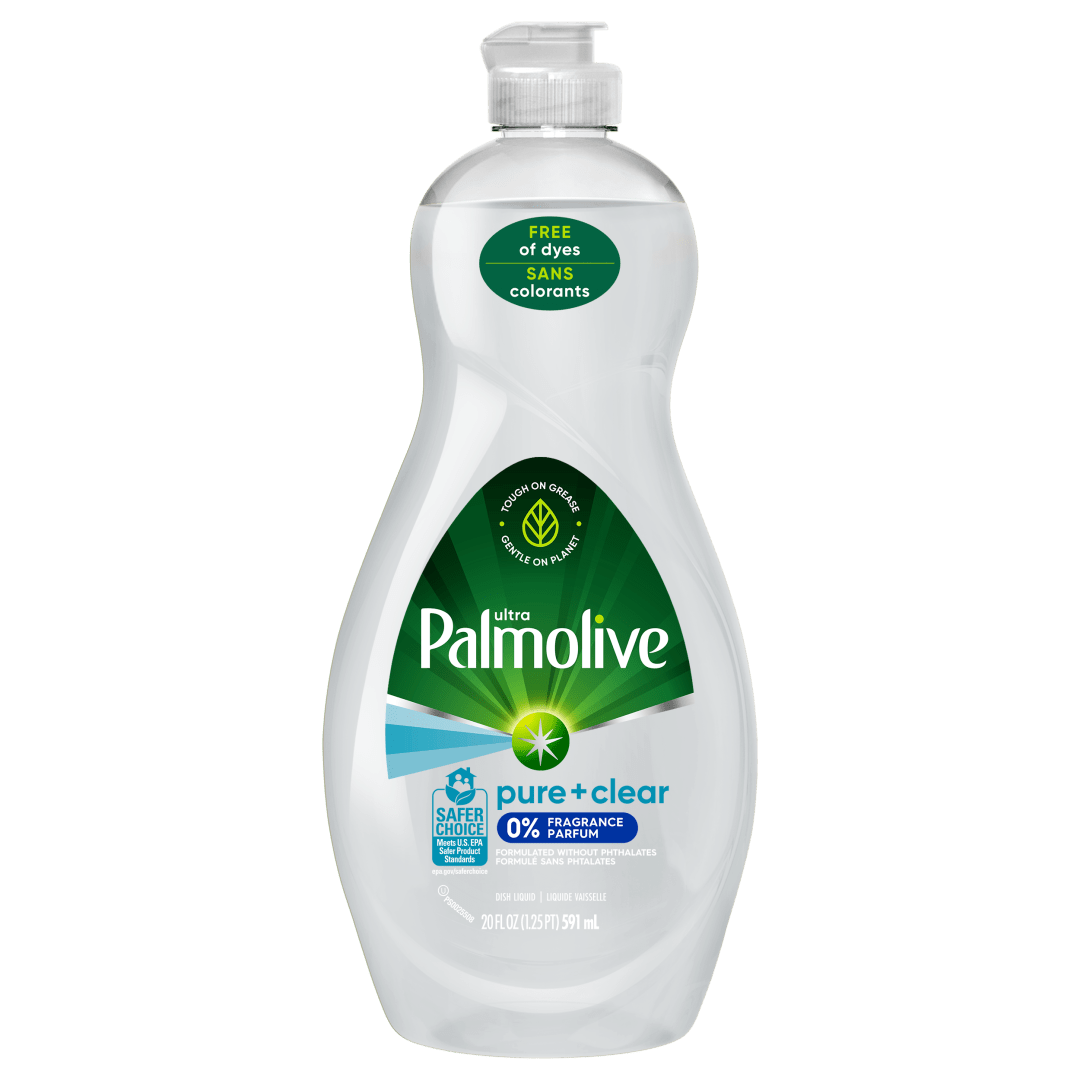 Palmolive Ultra Dishwashing Liquid Dish Soap, Pure + Clear Fragrance Free - 20 Fluid Ounce