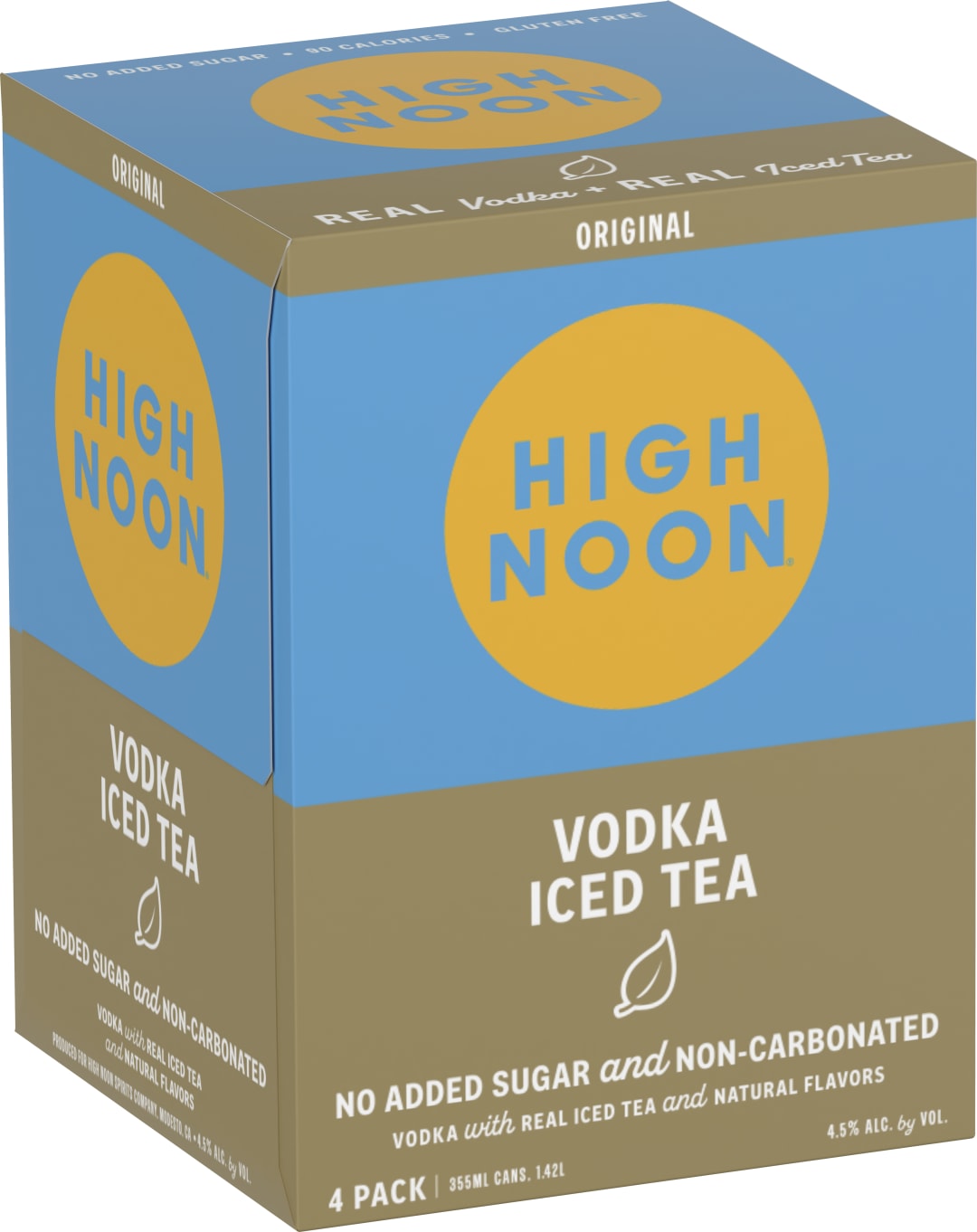 High Noon Original Vodka Iced Tea 4 Pack 355ml Cans