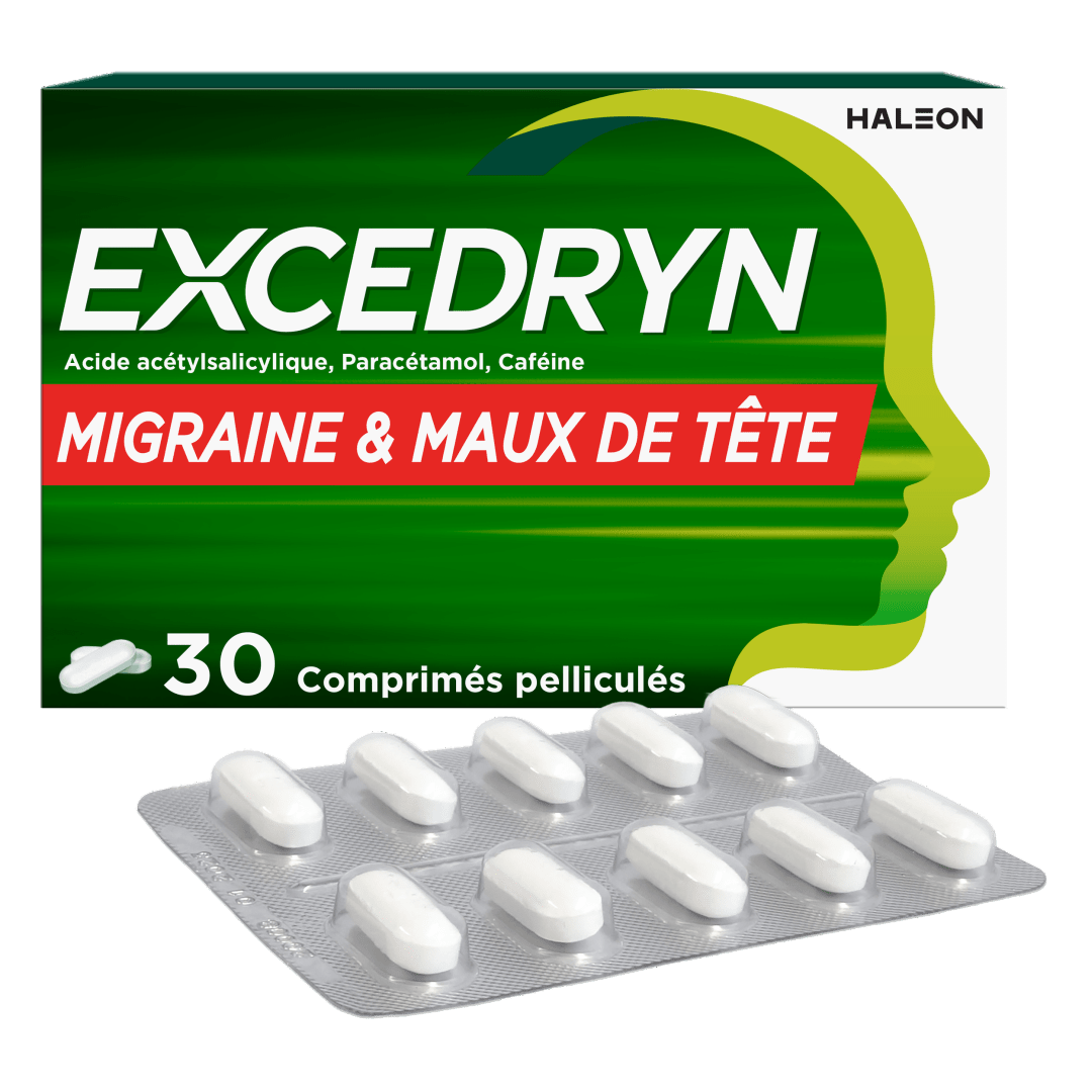 Excedryn Migraine & Maux de tête, 30 comprimés
