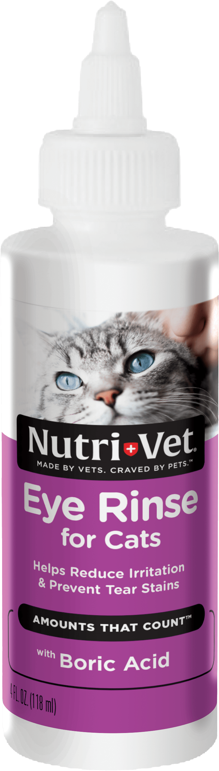 Nutri-Vet Eye Rinse for Cats, 4 Ounces