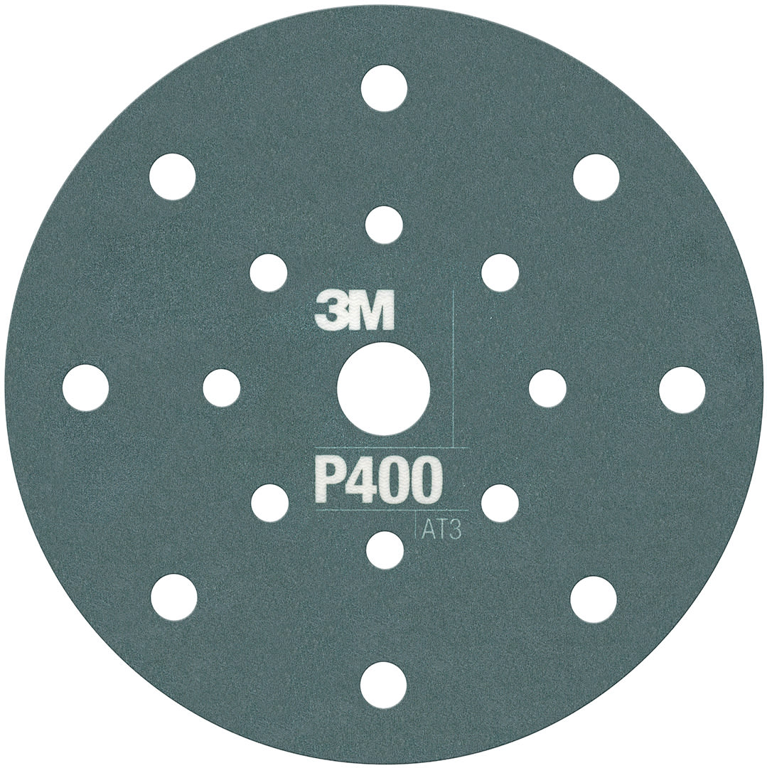 3M™ Hookit™ Flexible Schleifscheibe 270J, 150 mm, 17-fach gelocht, P400, 34800