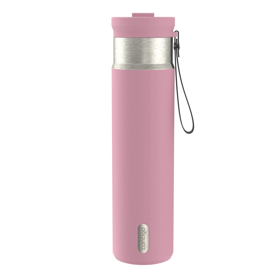 Contigo DualSip 28 oz Leakproof Insulated Water Bottle with Carrying Strap and 2-Way Lid