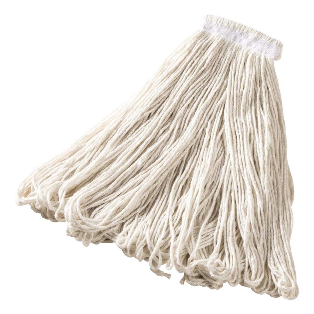 24 OZ All Pro Rayon Wet Mop, Universal Headband, White