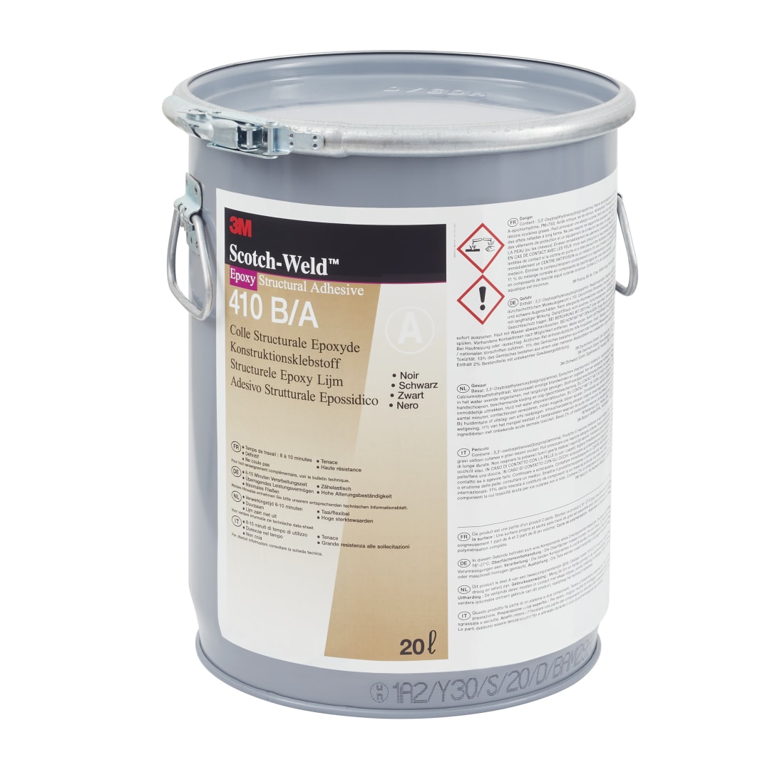 3M™ Scotch-Weld™ Epoxy Adhesive DP410, Black, Part A, 20 L