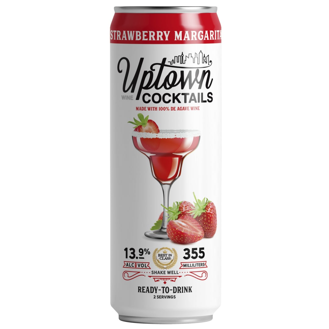 Uptown Strawberry Margarita Wine Cocktail 355ml 27.8 Proof