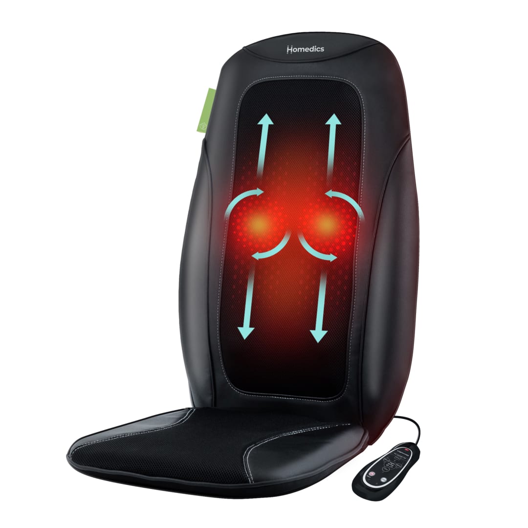 Homedics Shiatsu Back Massager Chair with Deep Heat