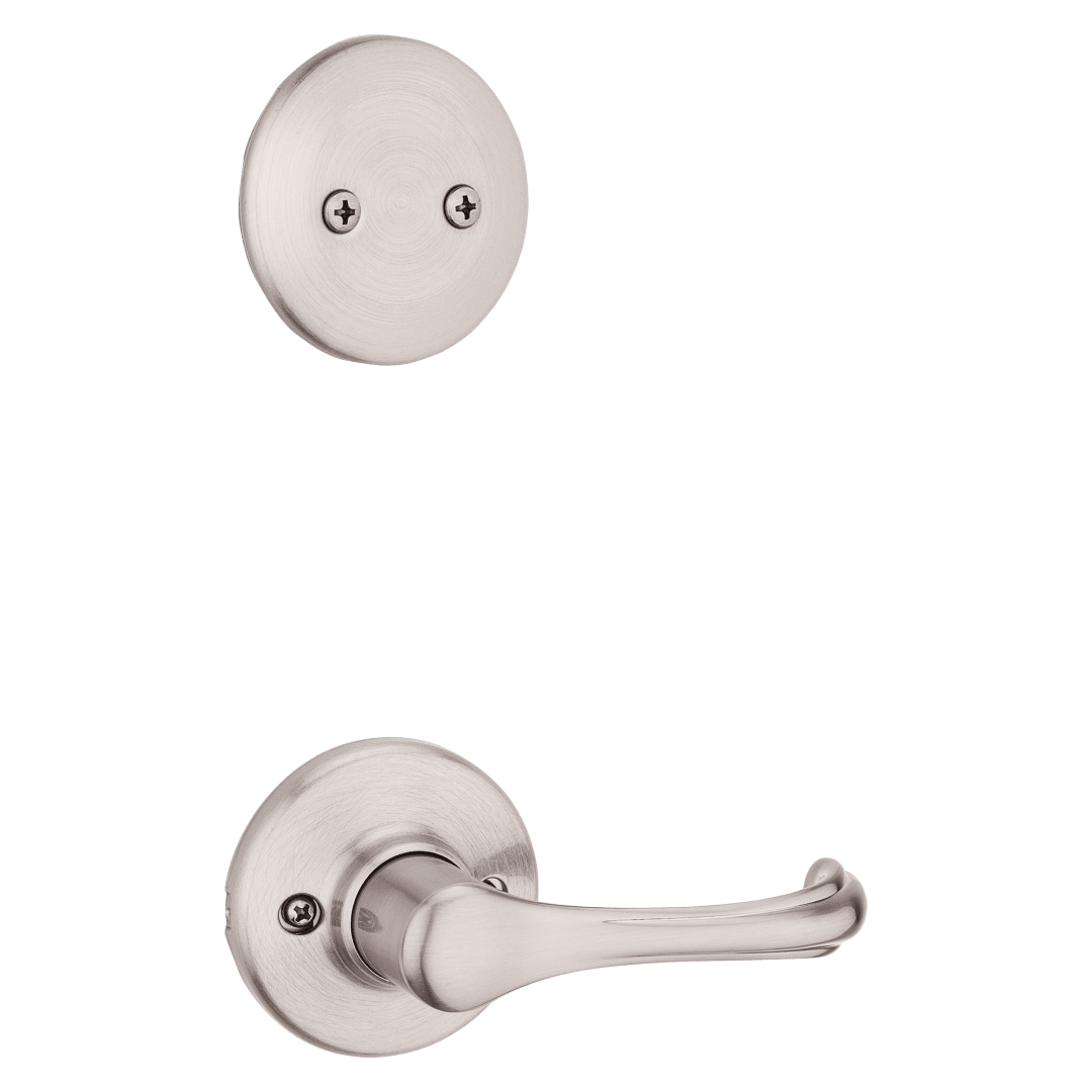 606 Dummy Interior Pack w/ Dorian Lever for Kwikset Series Handlesets in Satin Nickel
