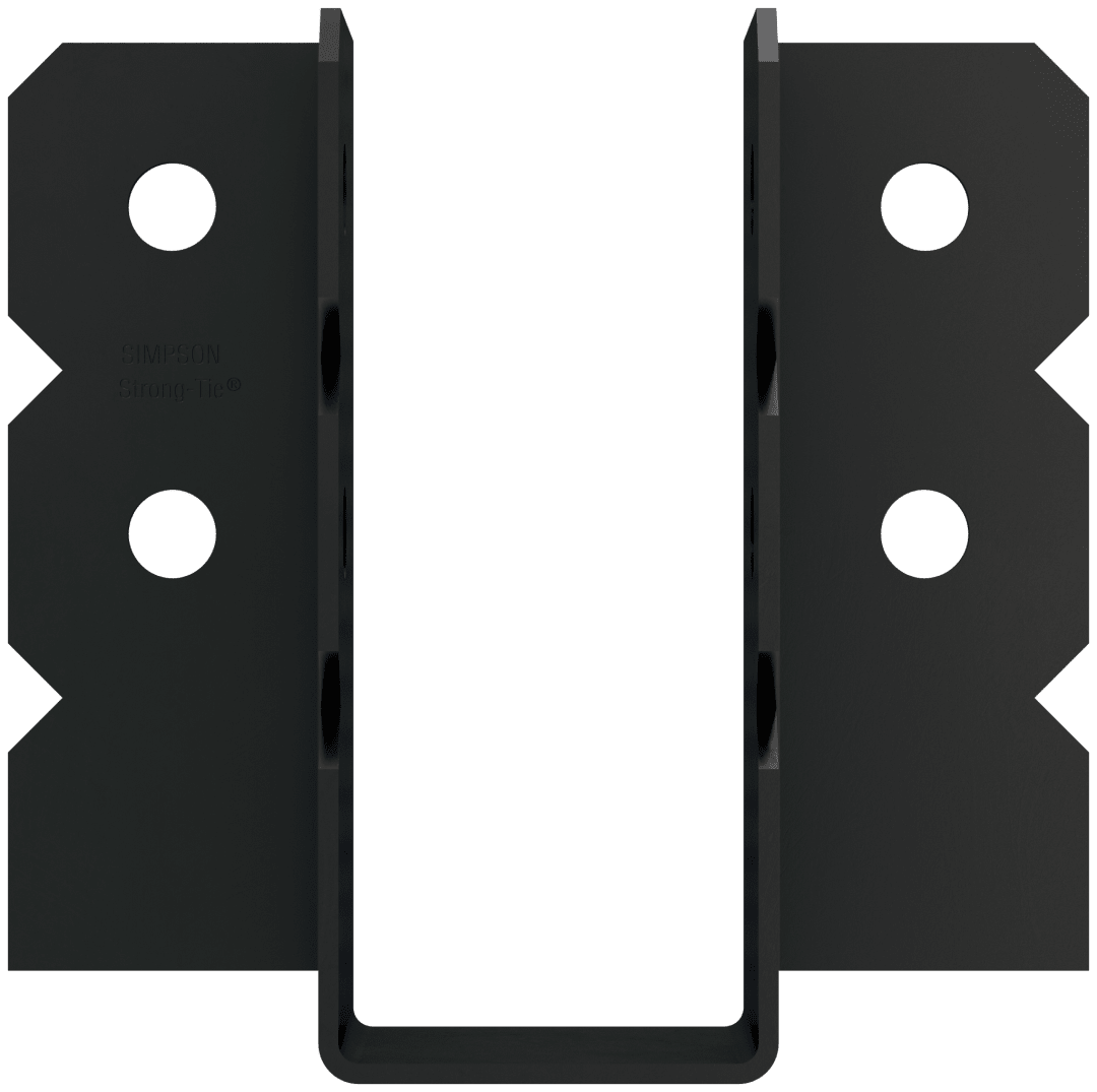 Simpson Strong-Tie OU410 OU® Black Powder-Coated Ornamental Joist Hanger for 4x10