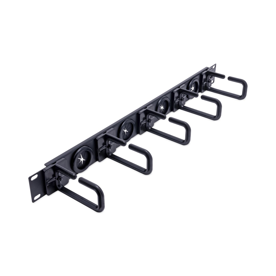 Cable Management Panel with Holes- D-Ring Hooks