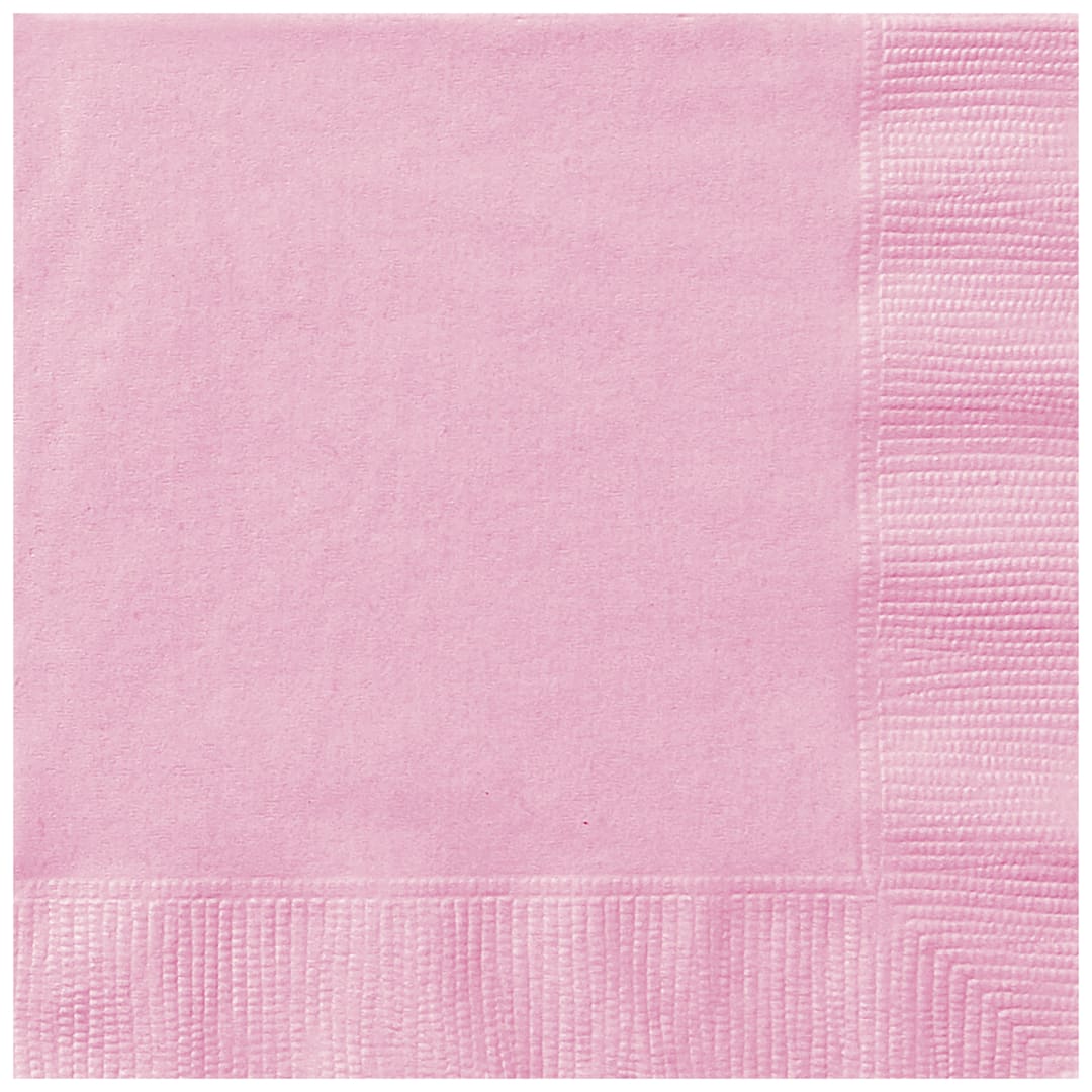 Lovely Pink Solid Luncheon Napkins, 40ct
