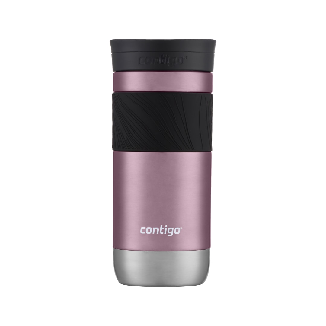 Contigo® Vaso Térmico Byron 2.0, de Acero Inoxidable, con Tapa SNAPSEAL™, y Agarre Texturizado, 473 ml, Lila Gloss