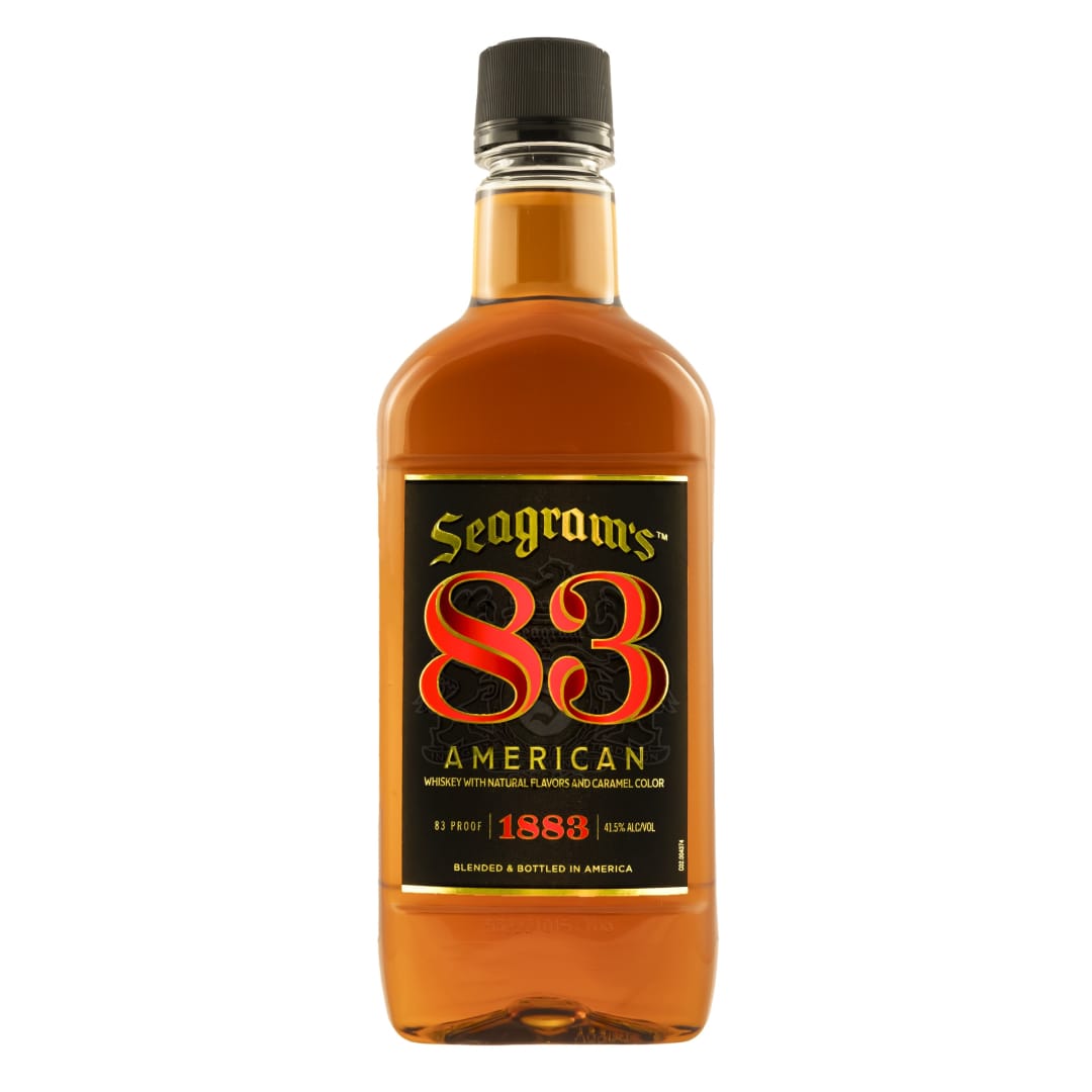 Seagram's 83 American Blended Whiskey 750ml Traveler Bottle 83 Proof