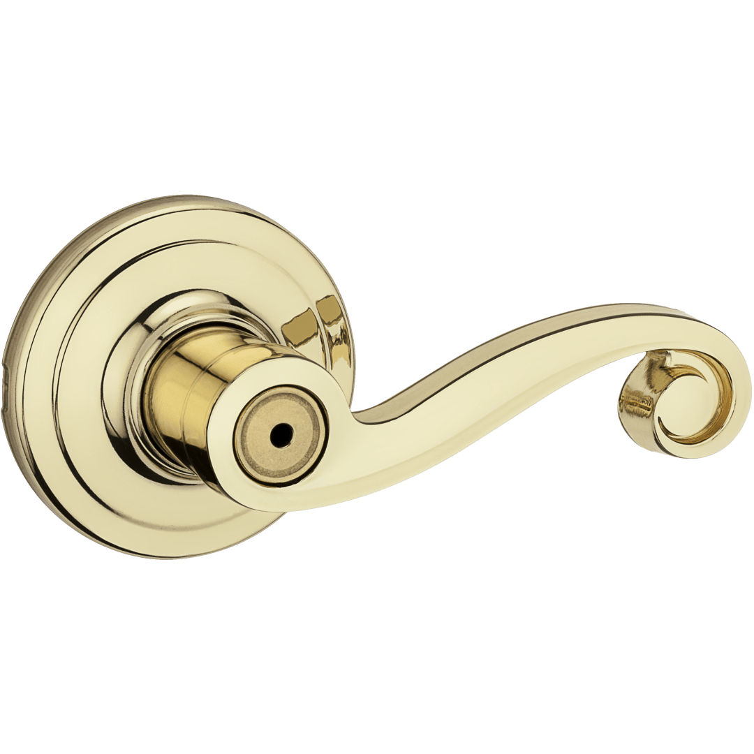 Lido Bed/Bath Lever in Polished Brass