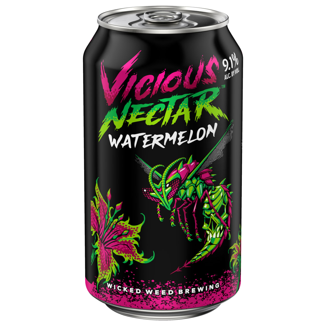 Wicked Weed Vicious Nectar 12 oz Single CAN 9.1ABV - Plain Aluminum - Standard Gloss - Craft Direct