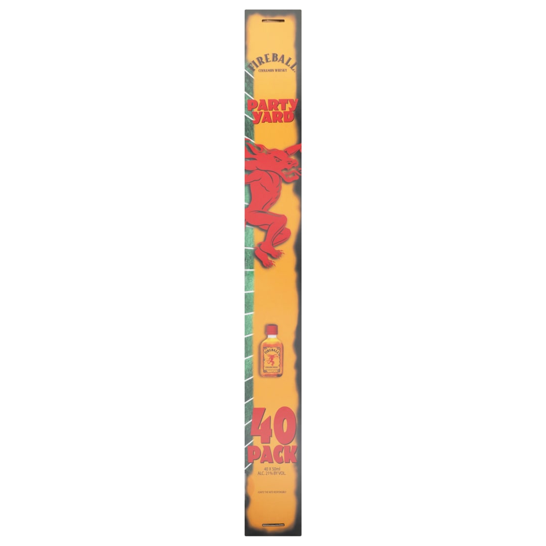 Fireball Party Yard Cinnamon Whisky 40 Pack 50ml 42 Proof