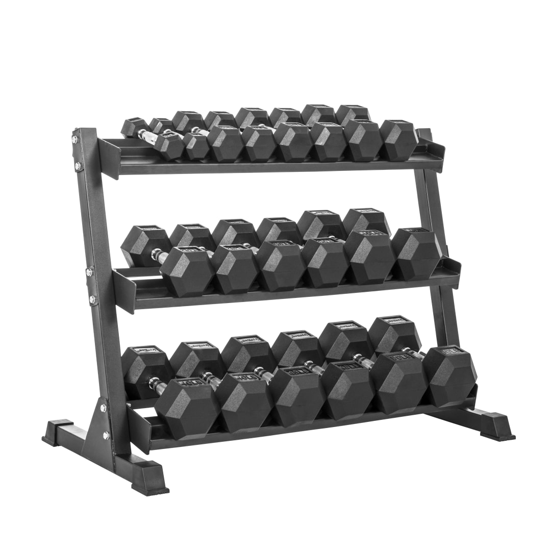 Lifeline Hex Rubber Dumbbell S