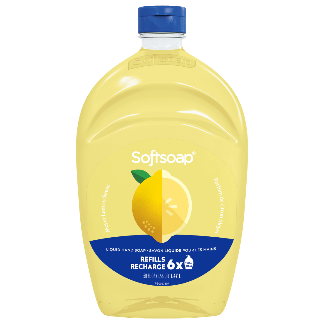 Softsoap Limited Edition Meyer Lemon Liquid Hand Soap, 50 oz (1.47L) Refill Bottle