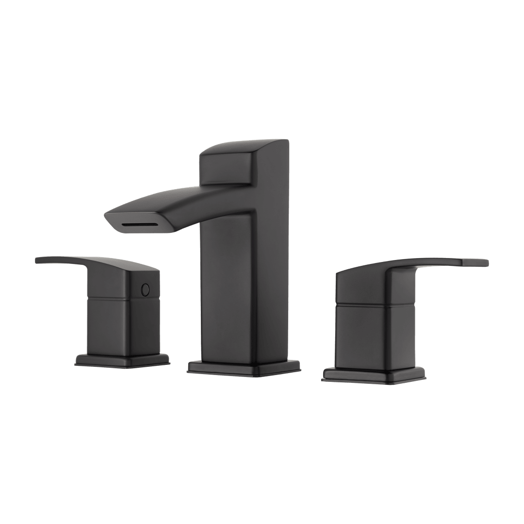 Kenzo 2-Handle 8" Widespread Bathroom Faucet in Matte Black