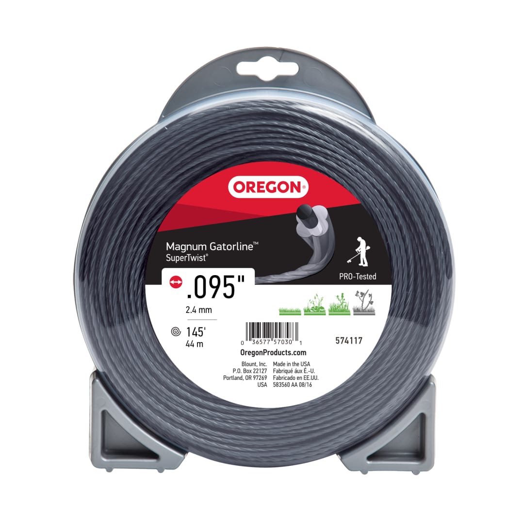 Oregon Magnum Gatorline Supertwist Trimmer Line, .095" inch by 145 Foot