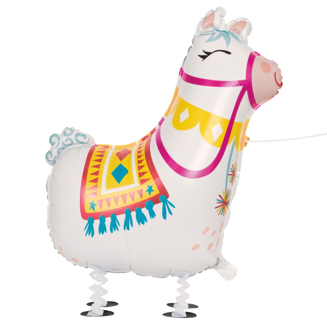 Walking Pet Llama Foil Balloon