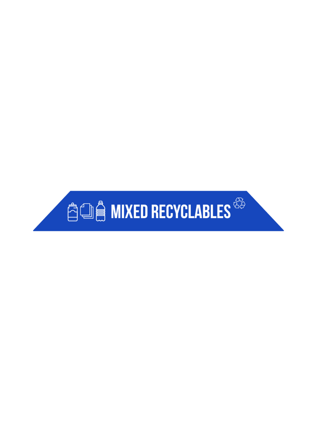  FUSION - Label - Top-Load - Mixed Recyclables - Blue