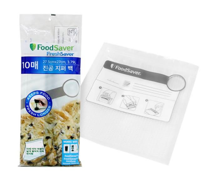 FOODSAVER VACUUM ZIPPER GALLON BAGS 10PC