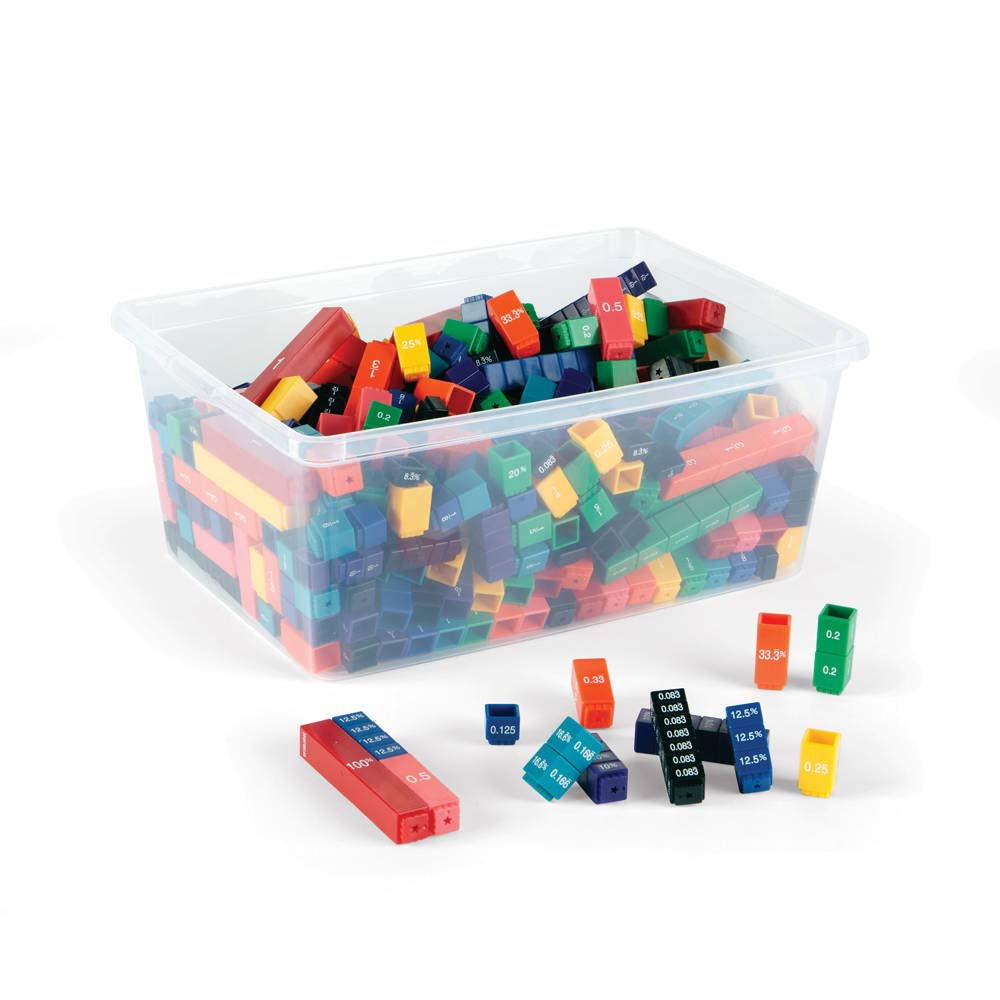 FRACTION TOWER® EQUIV. CUBES, RAINBOW KIT