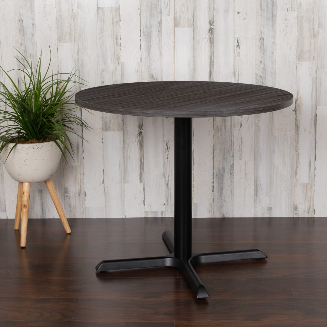 Chapman 36" Round Multi-Purpose Conference Table in Rustic Gray