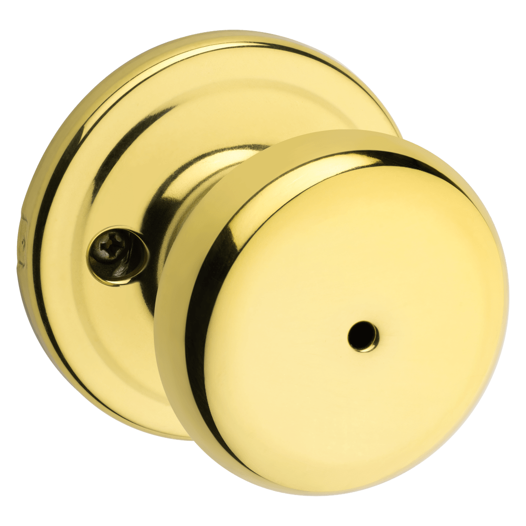 Juno Bed/Bath Knob in Polished Brass