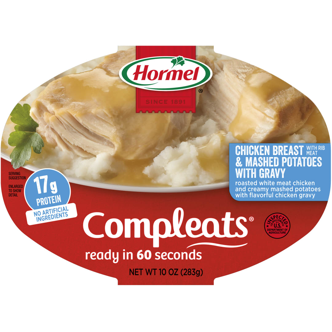 HORMEL COMPLEATS Microwave Tray Chicken Breast and Mashed Potatoes
