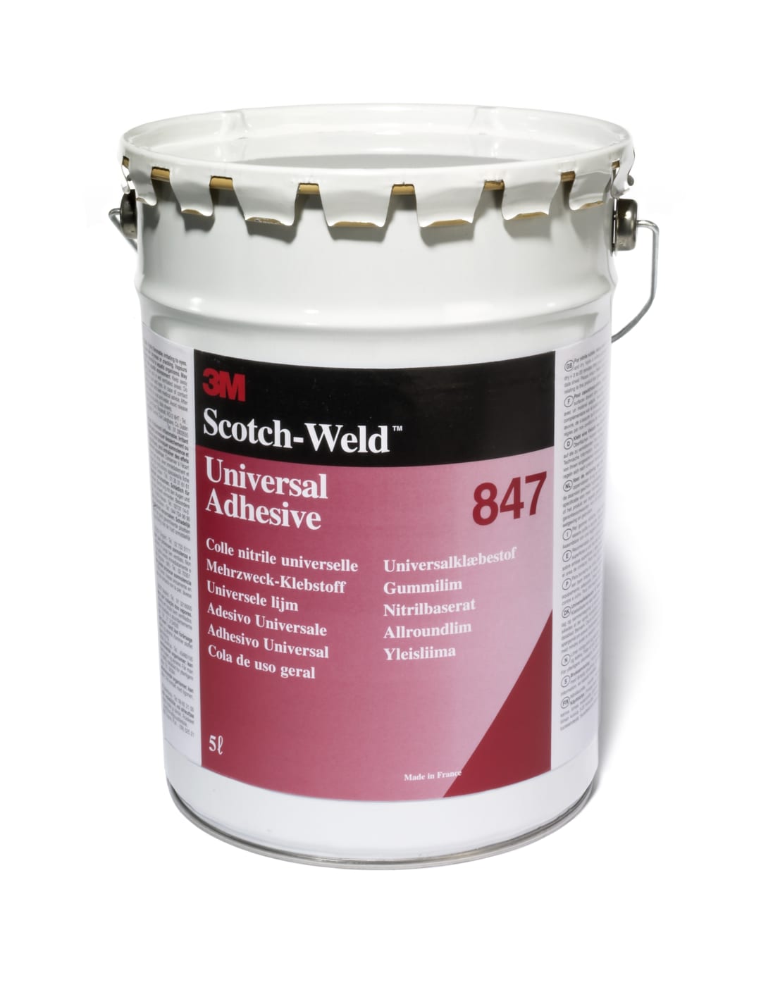 3M™ Lösemittelklebstoff auf Nitrilkautschukbasis 847, Braun, 5 L