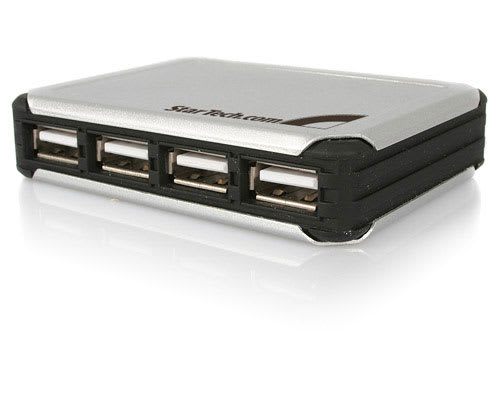 4 Port USB 2.0 Hub with Power Adapter