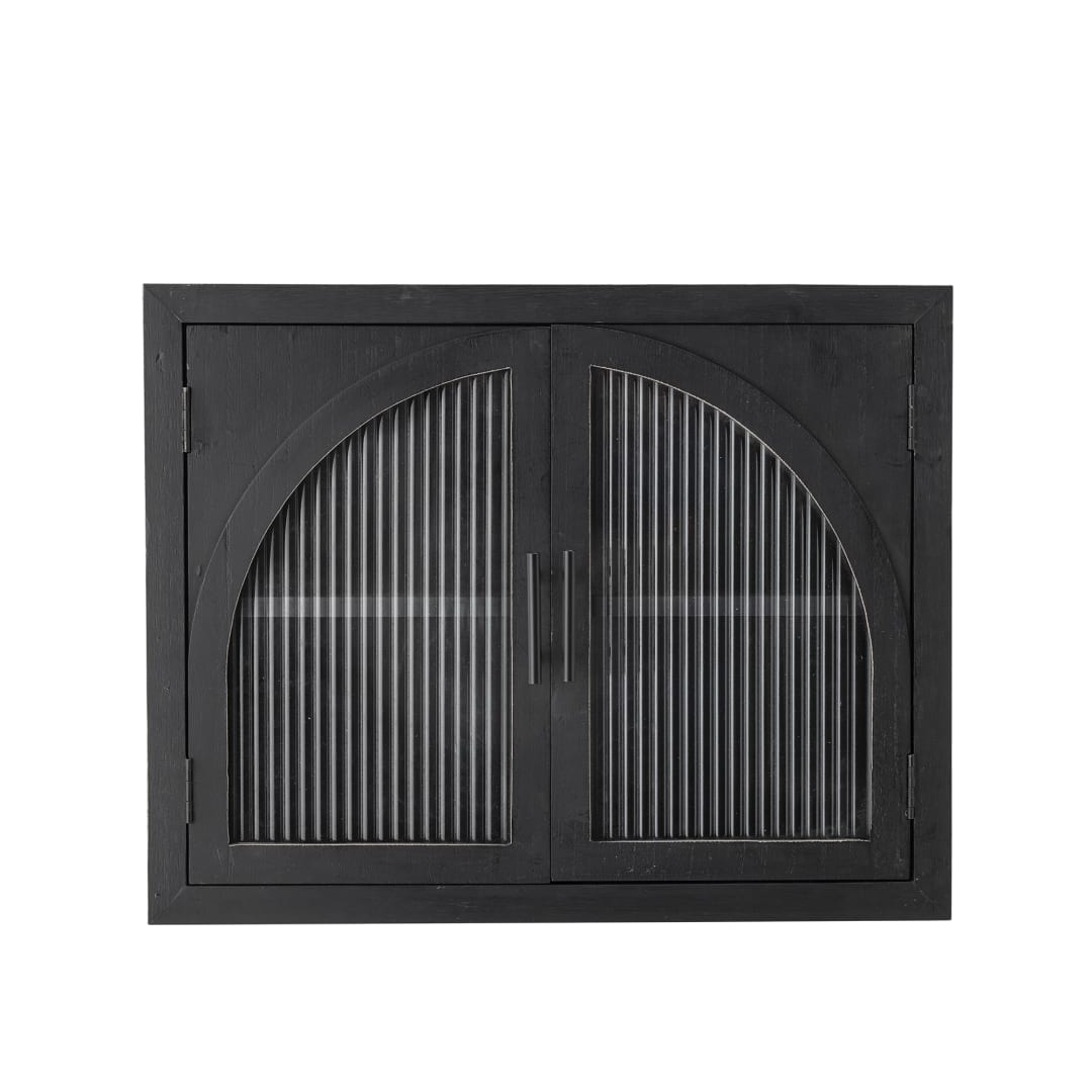 82064843 - Lario Cabinet, Black, Pine STOCK: 3