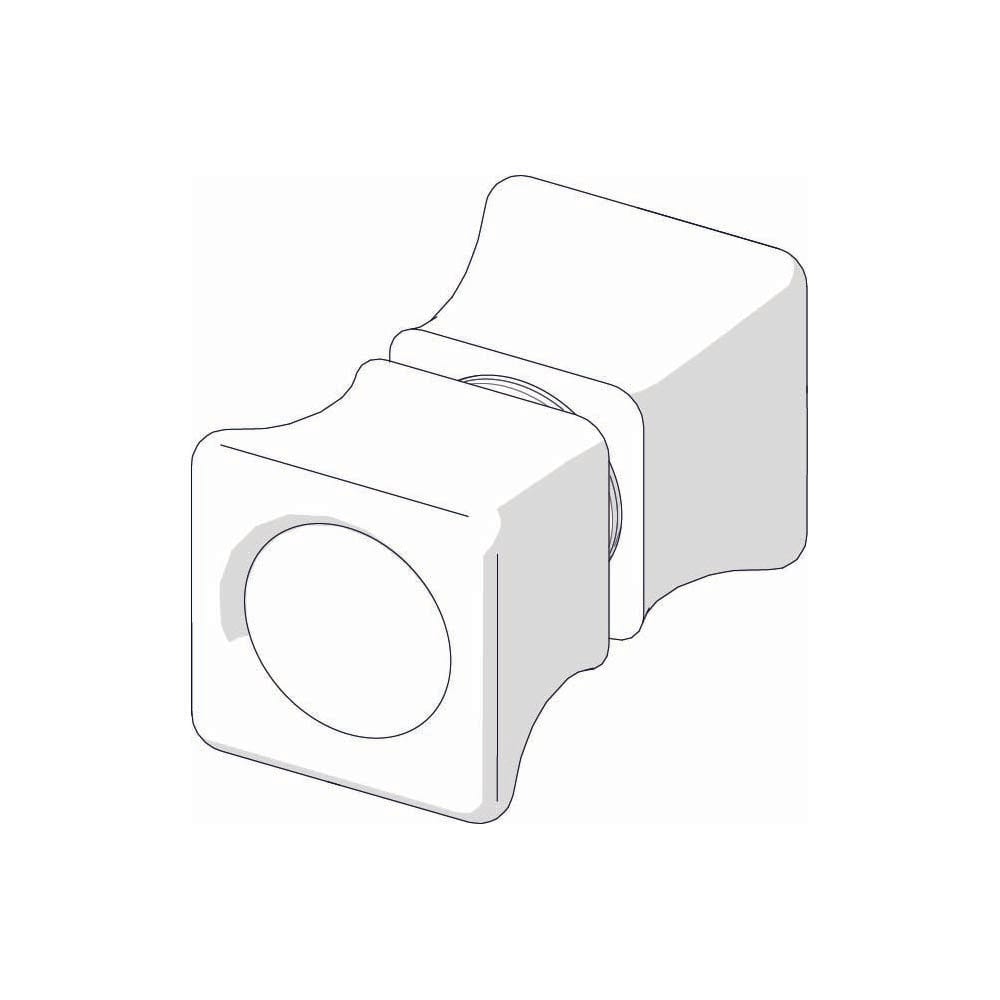 Double Sided Square Knob Handle Assembly