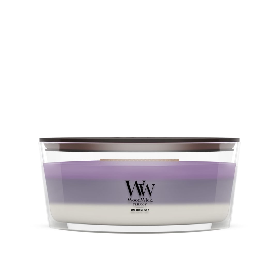 WoodWick Amethyst Sky Ellipse Trilogy Candle