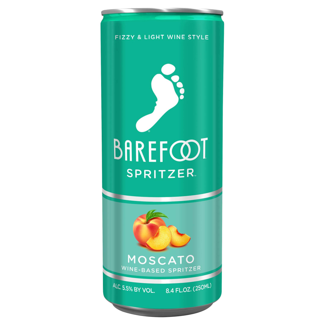 Barefoot Spritzer Moscato White Wine 1 Single Serve 250ml Can