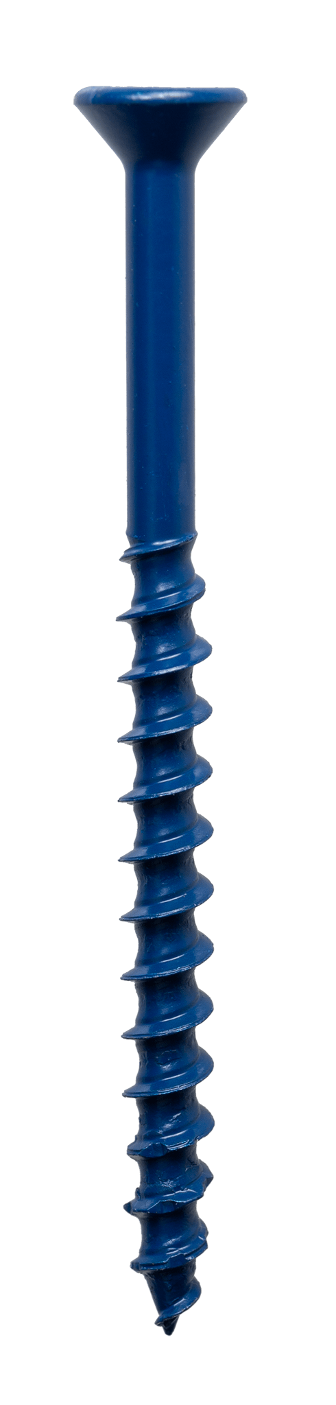 Simpson Strong-Tie TNT18234TF Titen Turbo™ — 3/16 in. x 2-3/4 in. 6-Lobe Flat-Head Concrete and Masonry Screw, Blue (100-Qty)
