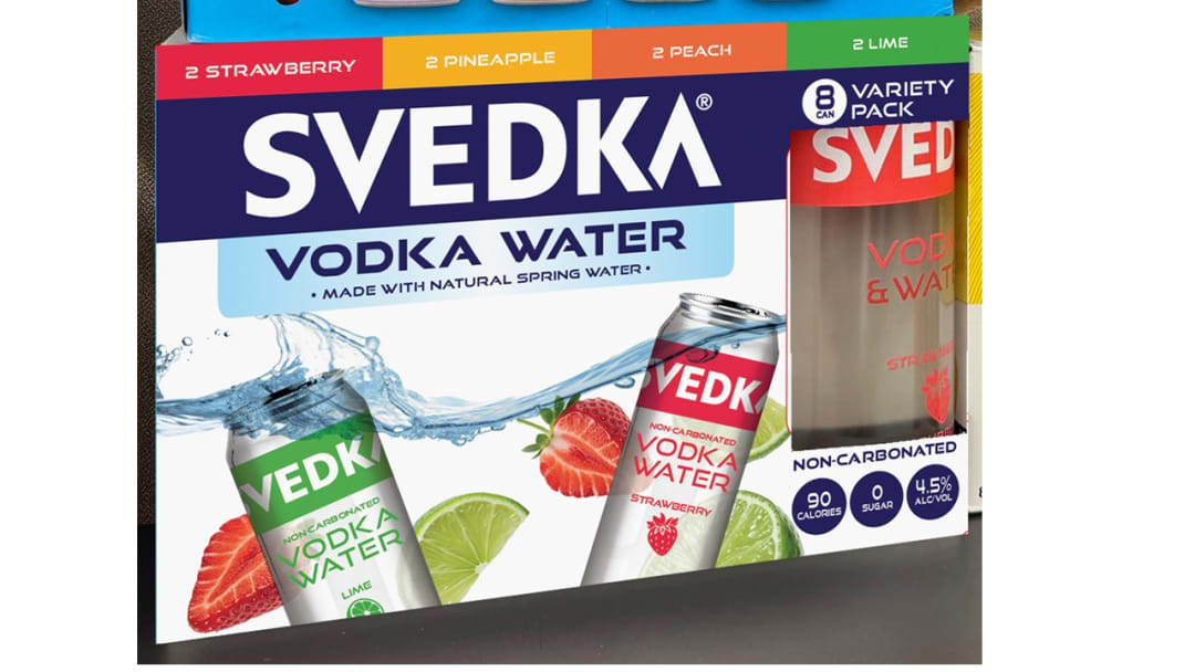 Svedka Ready-to-Drink Variety Non-Carbonated Water Vodka 8 Pack 355ml 9 Proof
