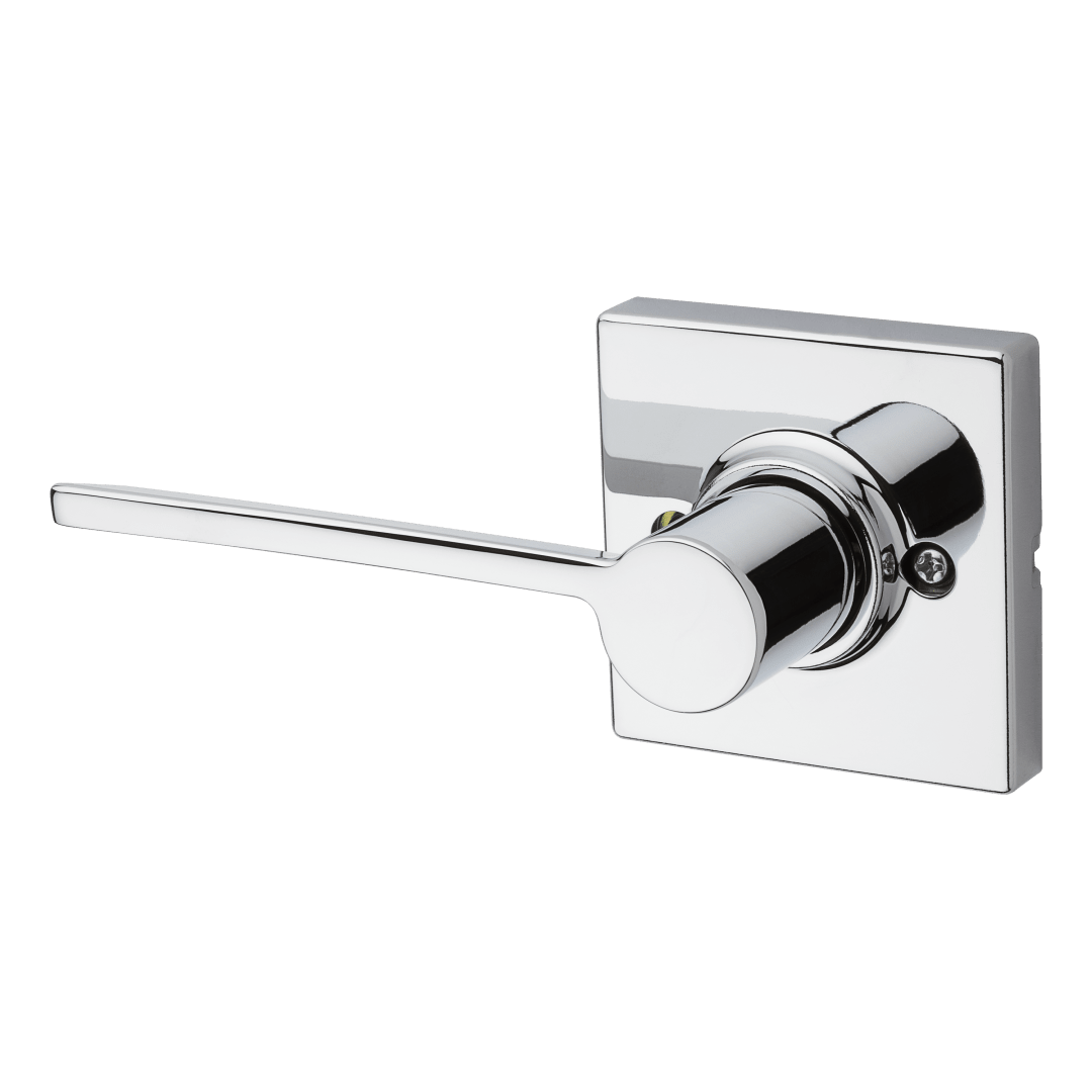 Ladera Half - Dummy Left Hand Door Lever in Polished Chrome