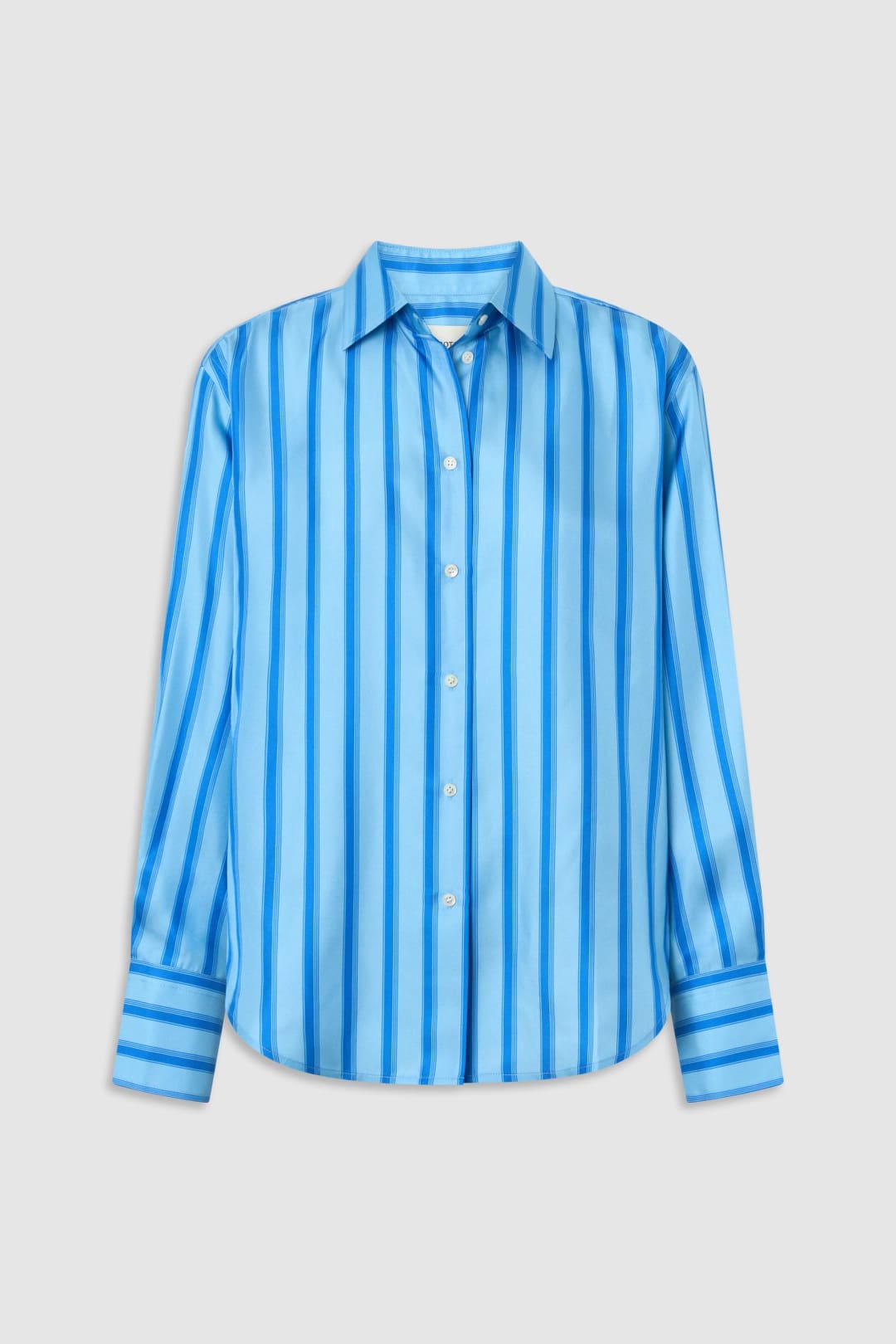 Tonal Stripe Silk Shirt