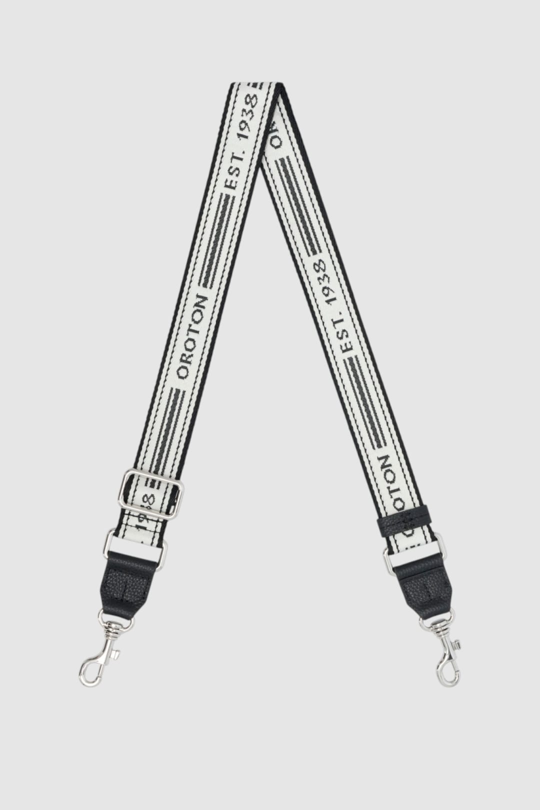 Heather Narrow Silver Webbing Strap