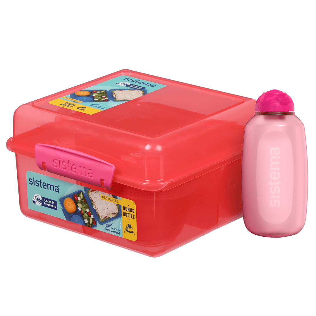 LUNCH CUBE MAX W/BTL PNK UK/FRBTS26