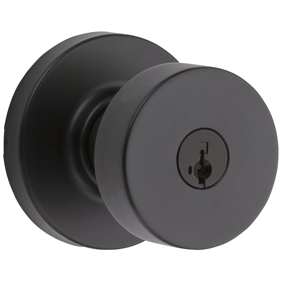 Cambie Keyed Entry Knob (Round) - featuring SmartKey in Matte Black