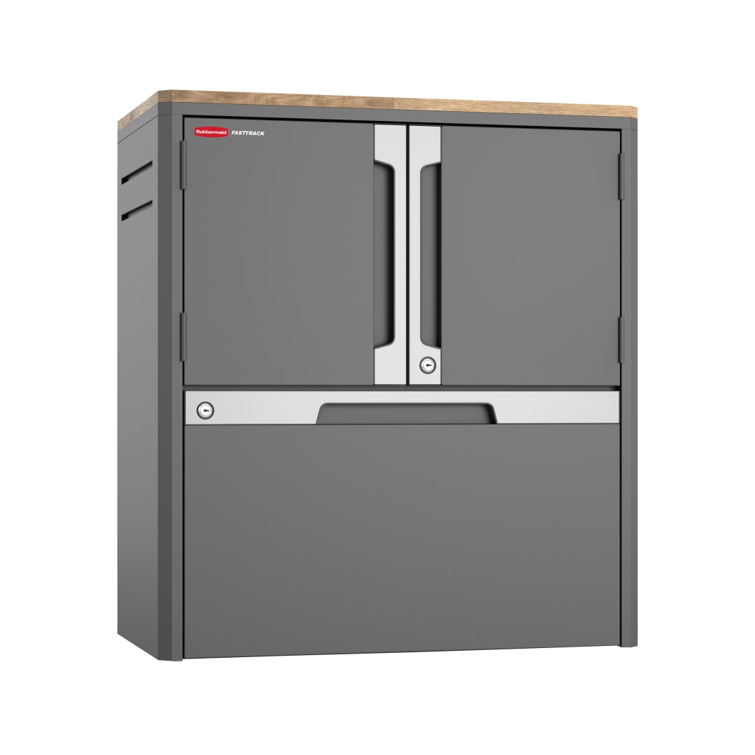 Rubbermaid FastTrack 2 Door + Drawer Base Cabinet