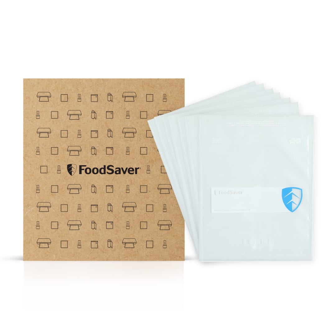 FoodSaver Pint Vacuum Seal Bags, 473 mL, 120 Count, Pre-Cut BPA-Free Freezer Bags