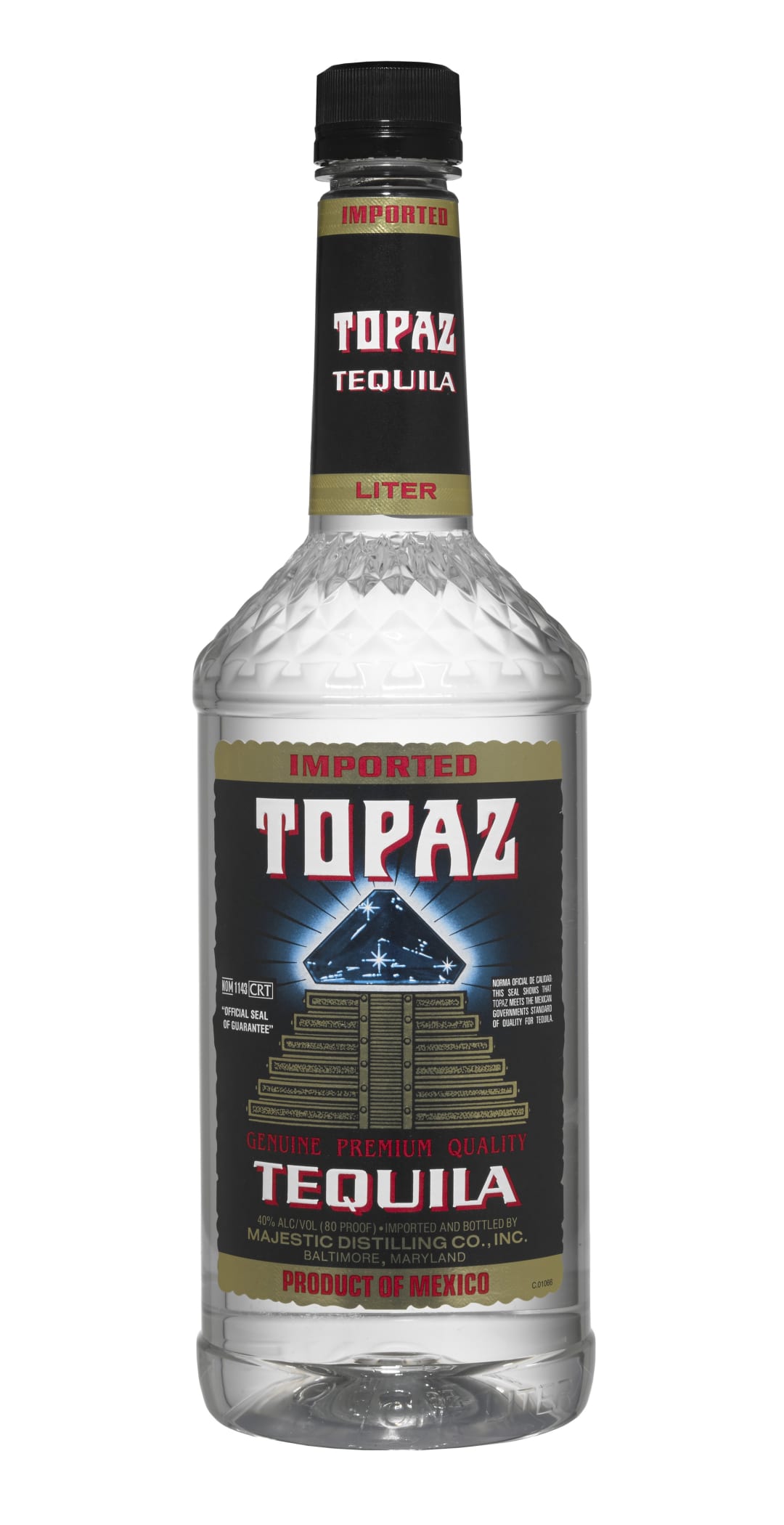 Topaz Silver Tequila 1l 80 Proof