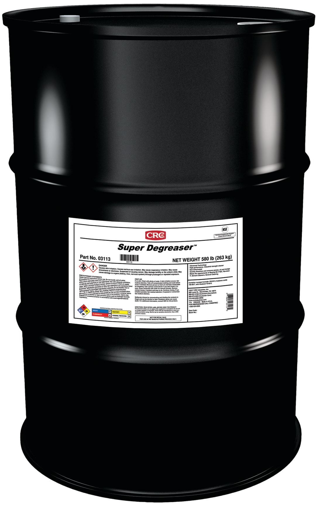 CRC Super Degreaser Cleaner/Degreaser 1X55GL
