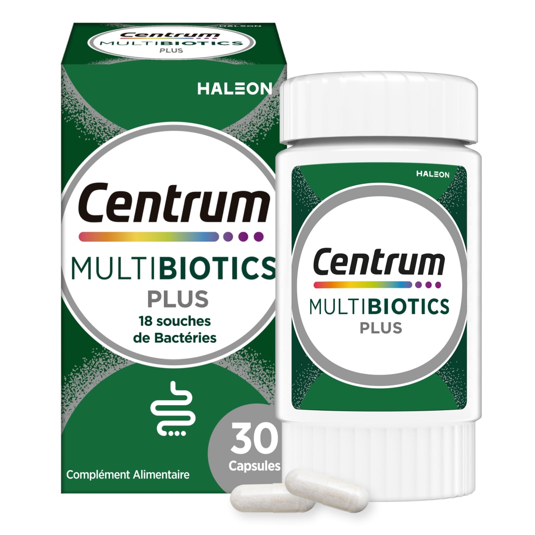 Centrum MultiBiotics Plus ∣ 18 souches de bactéries ∣ 30 capsules