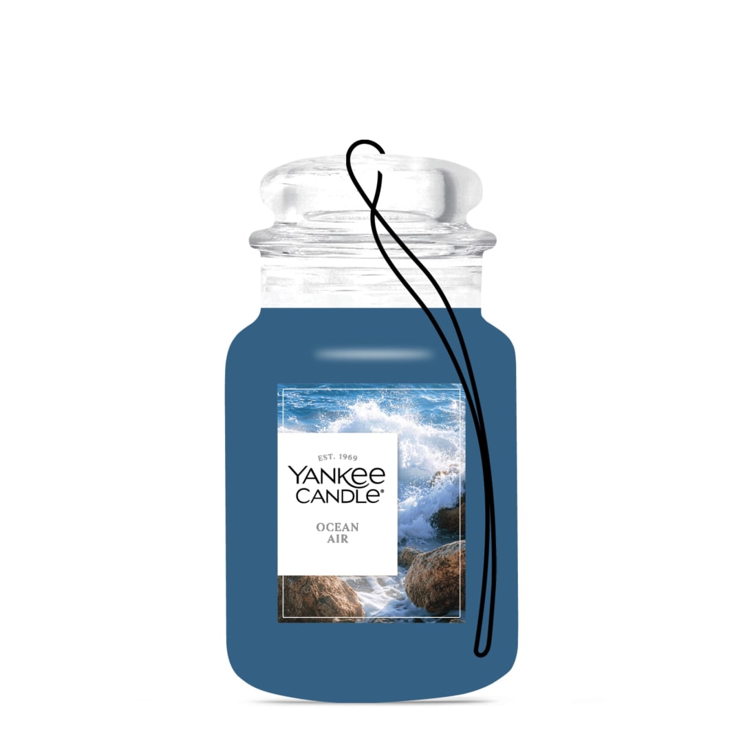 Yankee Candle Ocean Air, Car Jar® with up to Enjoy up to 30 Days of Continuous Fragrance